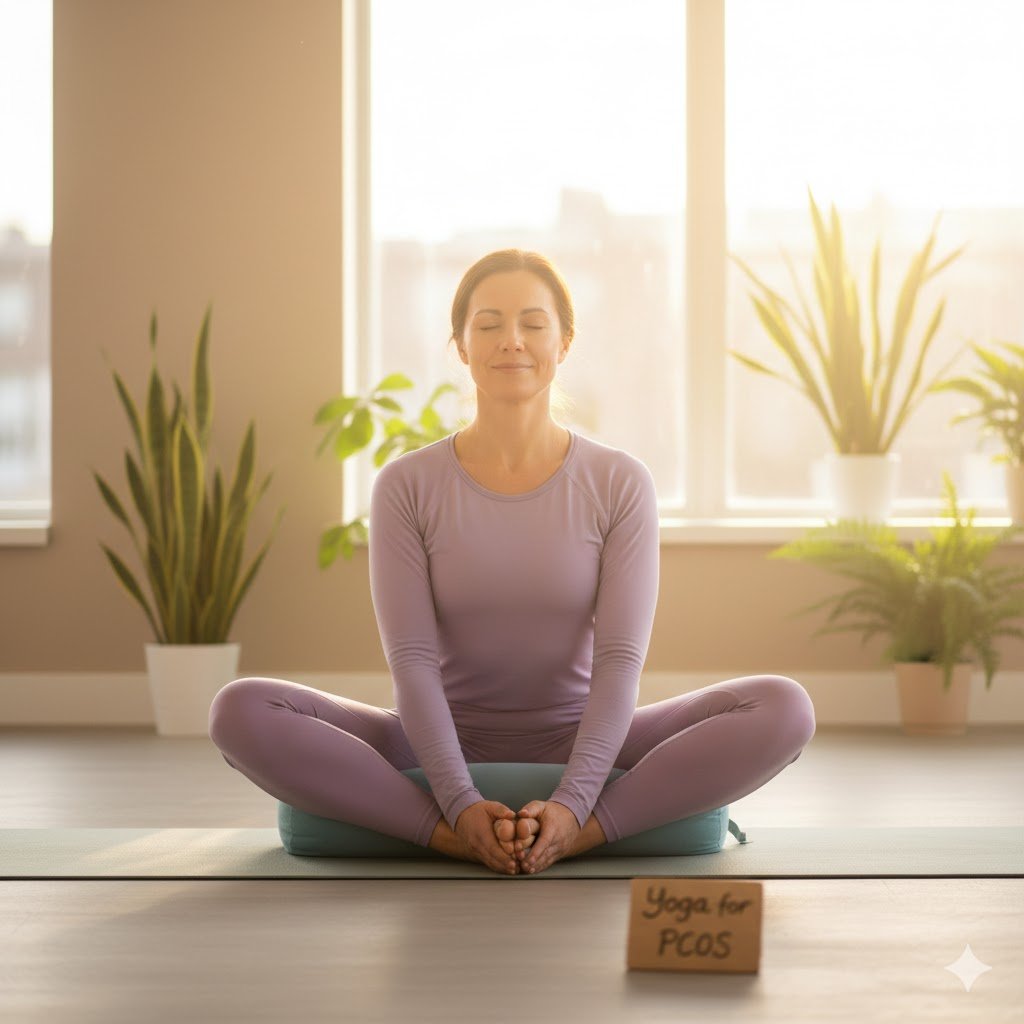 PCOS yoga asanas in Hindi